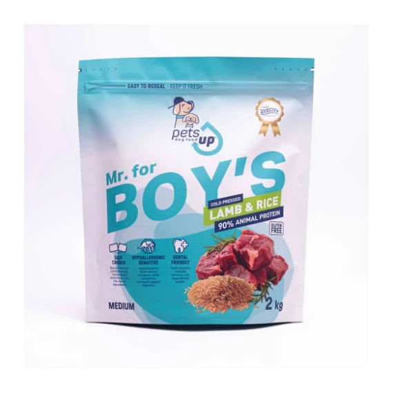 PETSUP MR. for Boys - 2kg - bárányos kutyatáp fiú kutyáknak