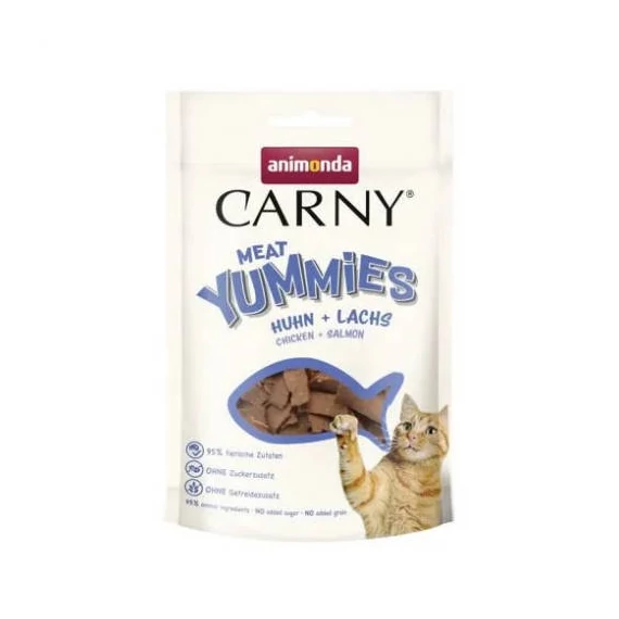 Animonda CARNY Yummies - jutalomfala (csirkés,lazac )- felnőtt macskák részére (50g)