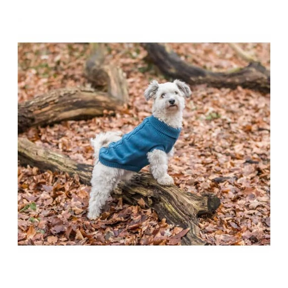 Trixie Kenton Pullover - pulóver (kék) kutyák részére (XS) 30cm