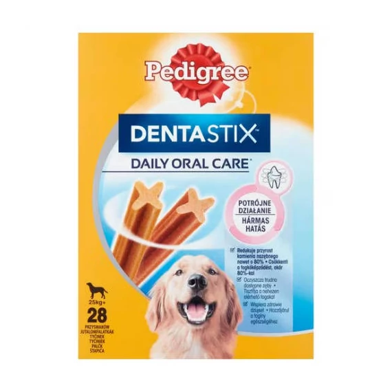 Pedigree DentaStix +25kg - jutalomfalat (fogtisztító) Nagytestű kutyák részére 4x (7db/270g)