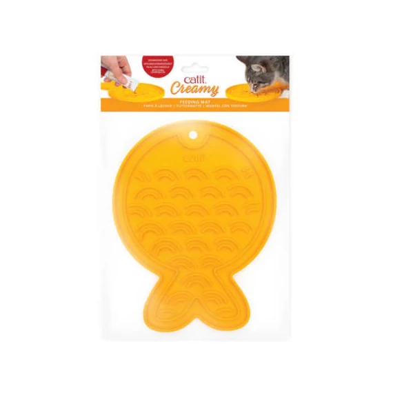 CA Creamy Mat, Fish Shape- szilikonos halacska forma, macskák részére
