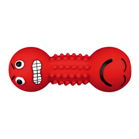 Trixie Smiley Dumbbell - latex játék (szmájli súlyzó) kutyák részére (19cm)