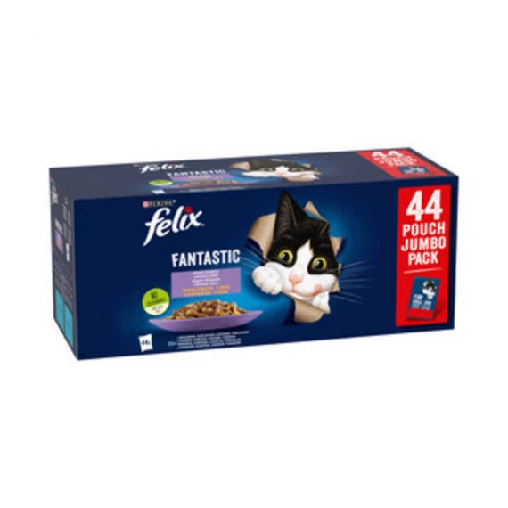 Felix Fantastic - házias (marha,nyúl,bárány,csirke) válogatás aszpikban (44x85g)