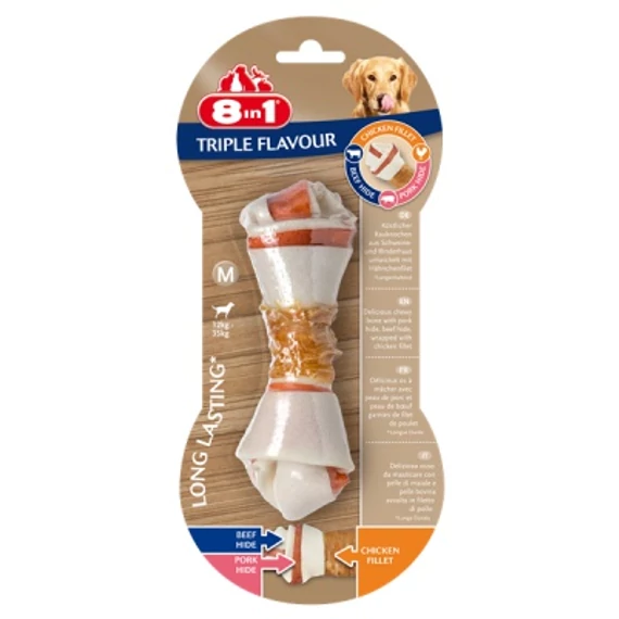 8 in 1 Triple Flavour rágócsont 2.5 kg