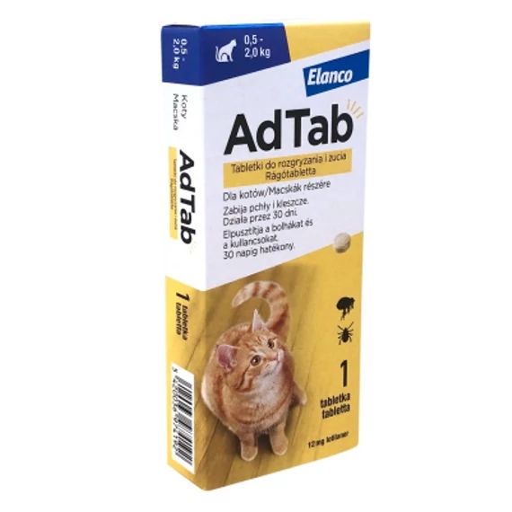 Adtab rágótabletta macskák részére 0,5-2 kg