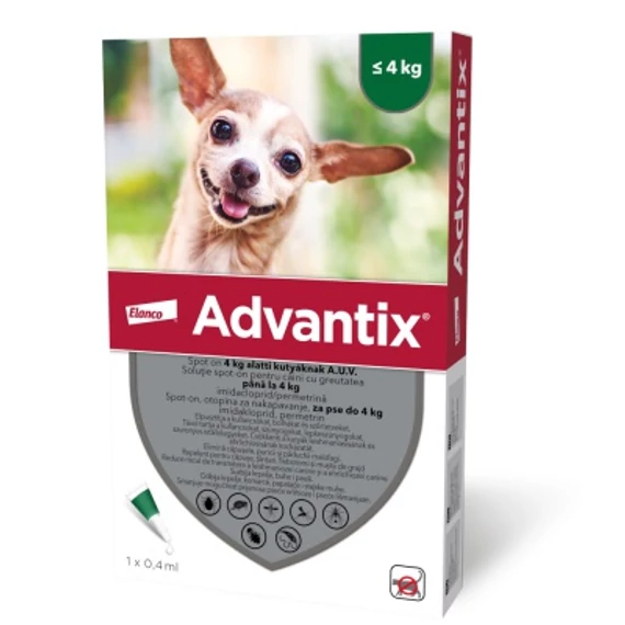 ADVANTIX SPOT-ON 0,4ML (4KG-IG) 0.4 ml