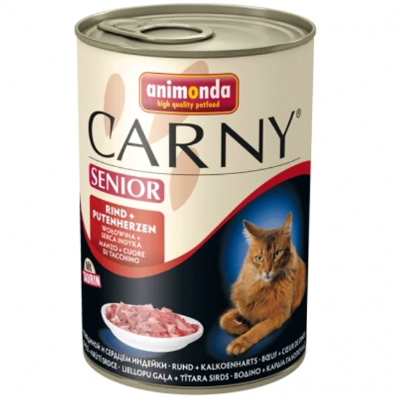 Animonda Cat Carny Senior, marha és pulykaszív 200 g