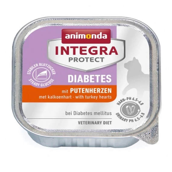 Animonda Cat Integra Protect Diabetes alutálkás, pulykaszív 100 g