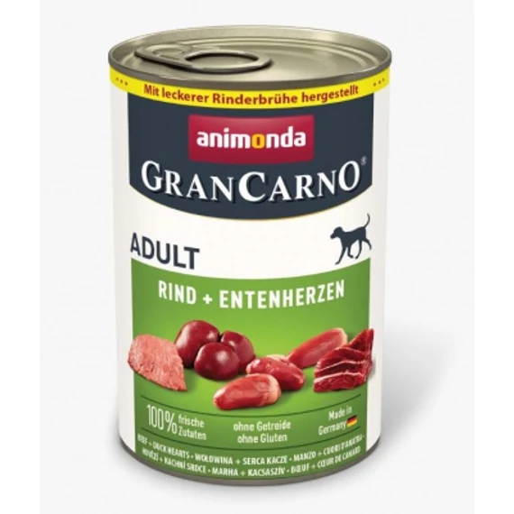 Animonda GranCarno Adult konzerv, marha és kacsaszív 800 g