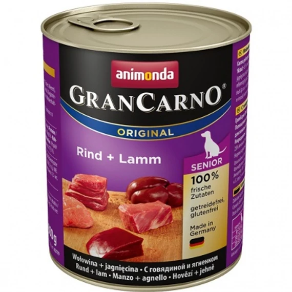 Animonda GranCarno Senior konzerv, marhahús és bárány 400 g