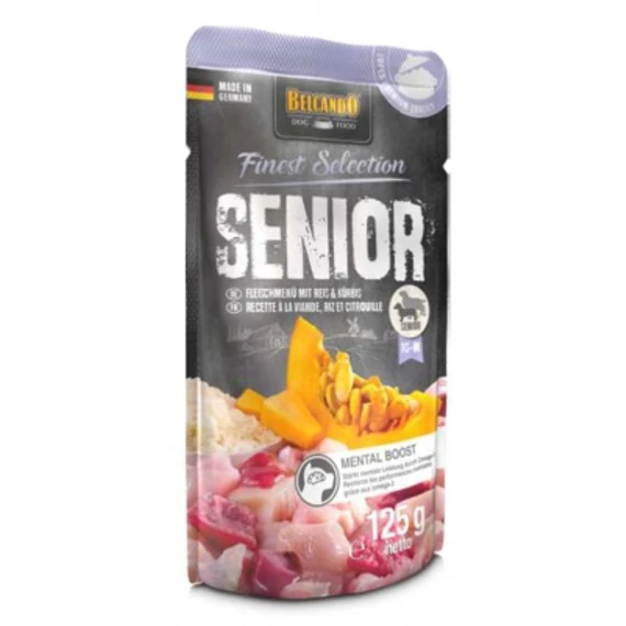 Belcando Finest Selection Senior - húsmenü rizzsel és sütőtökkel 125 g