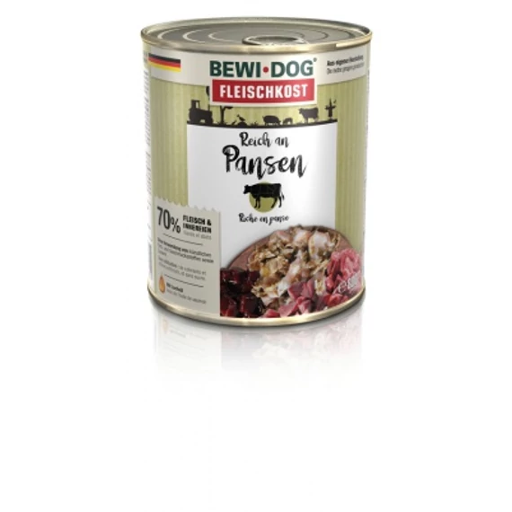 Bewi-Dog konzerv színhús pacalban gazdag 800 g