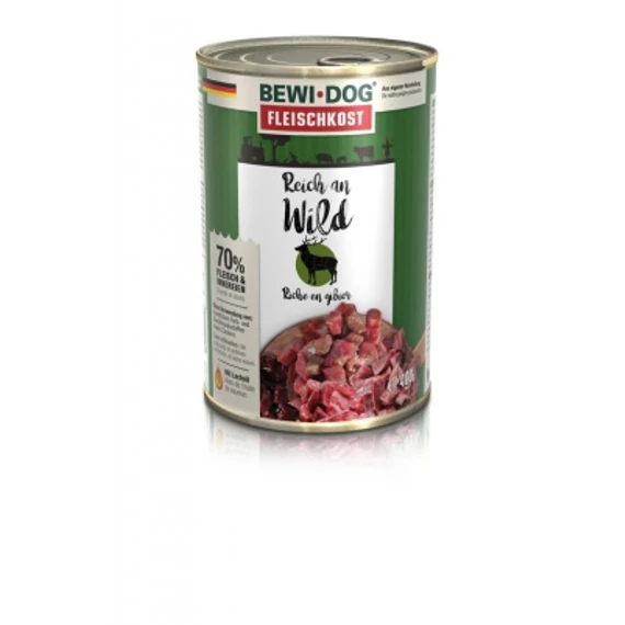 Bewi-Dog konzerv színhús vadban gazdag 400 g