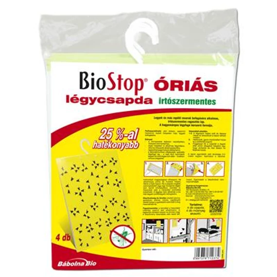 BIOSTOP PLUS ÓRIÁS LÉGYLAP 4DB/CS 25X60C