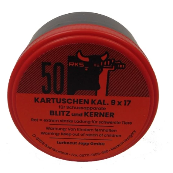 BLITZ ÖLŐPISZTOLY PATRON PIROS KERBL 50X