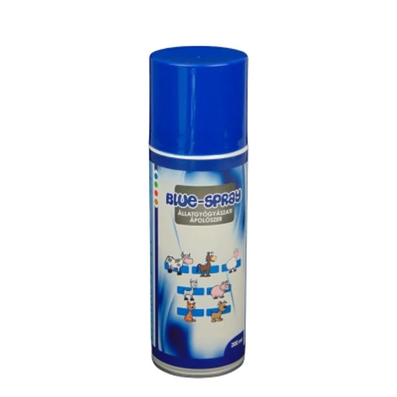 Blue spray