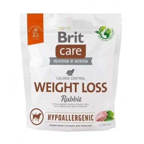 Brit Care Dog Hypoallergenic Weight Loss Rabbit & Rice 1 kg