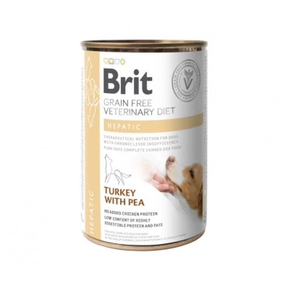 Brit Veterinary Diet Hepatic konzerv kutyáknak 400 g