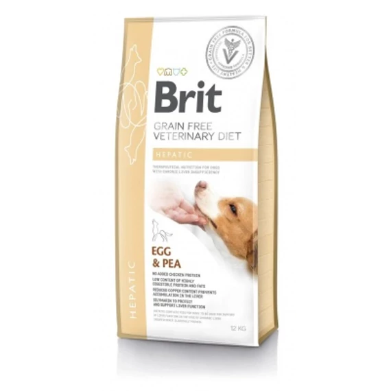 Brit Veterinary Diet Hepatic táp kutyáknak 12 kg