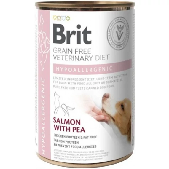Brit Veterinary Diet hipoallergén konzerv kutyáknak 400 g