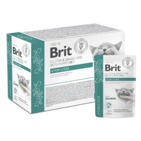 Brit Veterinary Diet pouch ivartalanított macskáknak 12 x 85 g