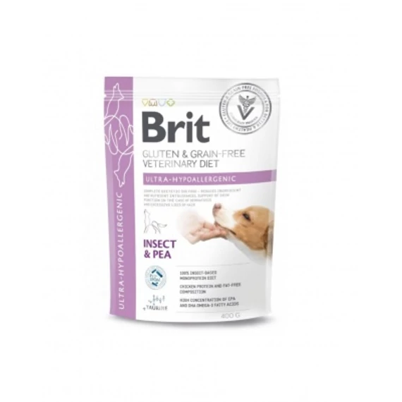 Brit Veterinary Diet ultra-hipoallergén táp kutyáknak 400 g