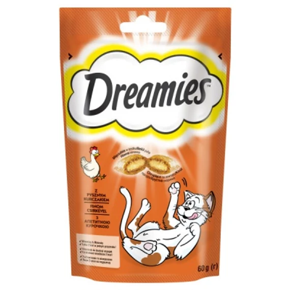 Dreamies jutalomfalat macskák számára csirkével 60 g