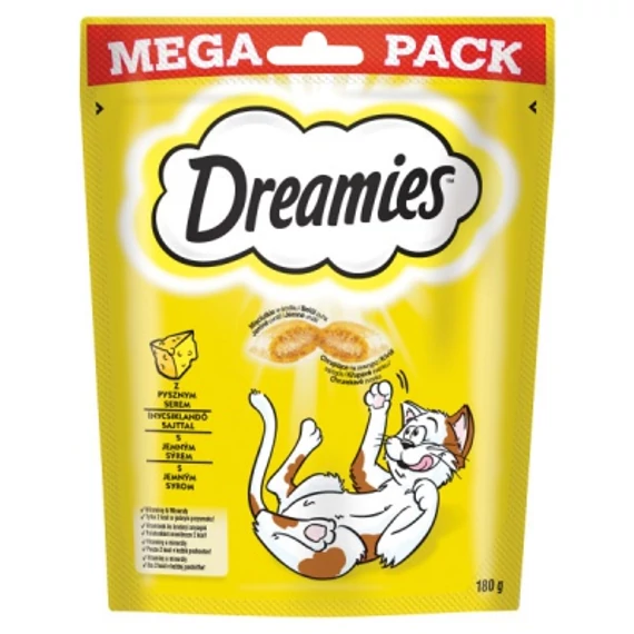 Dreamies jutalomfalat macskák számára sajttal 180 g