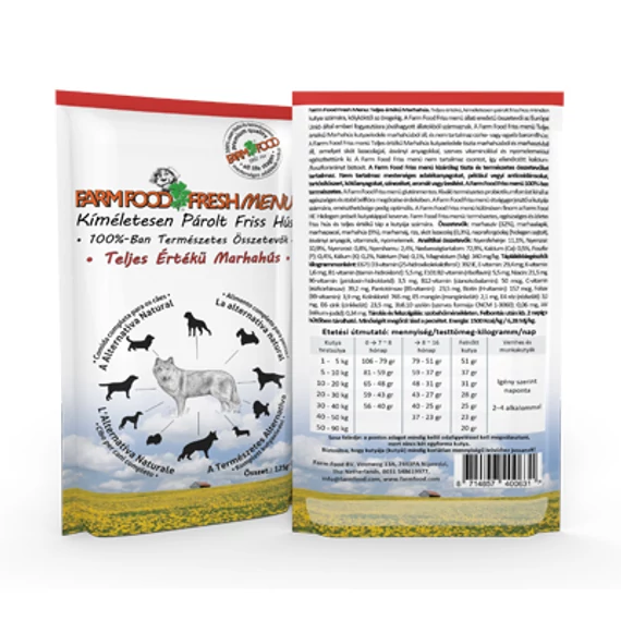 Farm Food Fresh Menu Teljes Értékű Marhahús 125 g