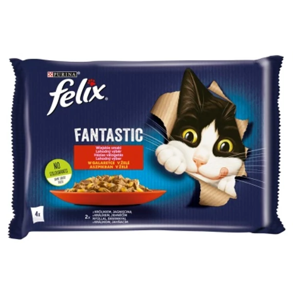 Felix Fantastic Házias Válogatás nyúllal, báránnyal 4 x 85 g