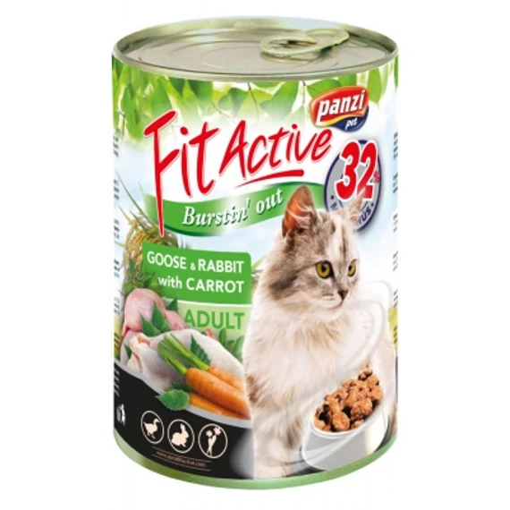 FitActive Goose & Rabbit konzerv macskáknak 415 g