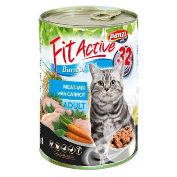 FitActive Meat-Mix konzerv macskáknak 415 g