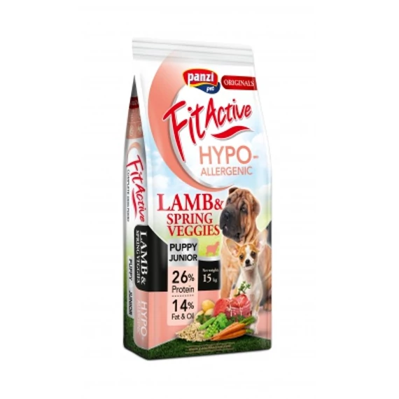 FitActive Originals hipoallergén kölyök bárány és zöldség ízesítéssel  15 kg