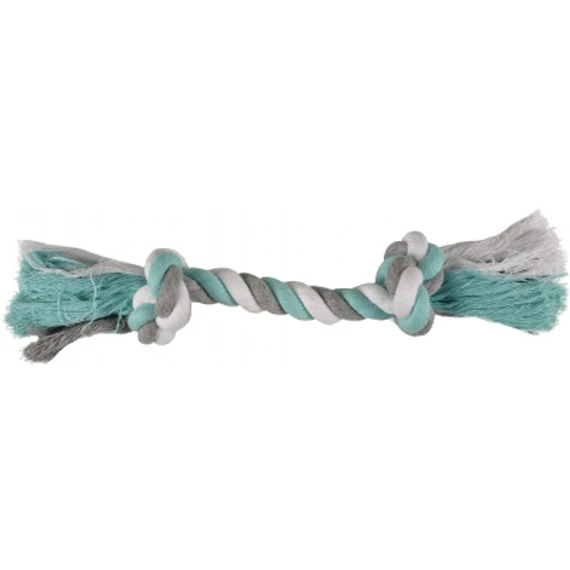 Flamingo Jim Playing Rope - rágókötél 2 csomóval, menta 22 cm
