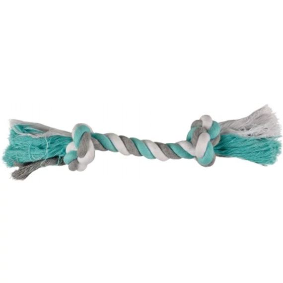 Flamingo Jim Playing Rope - rágókötél 2 csomóval, menta 30 cm