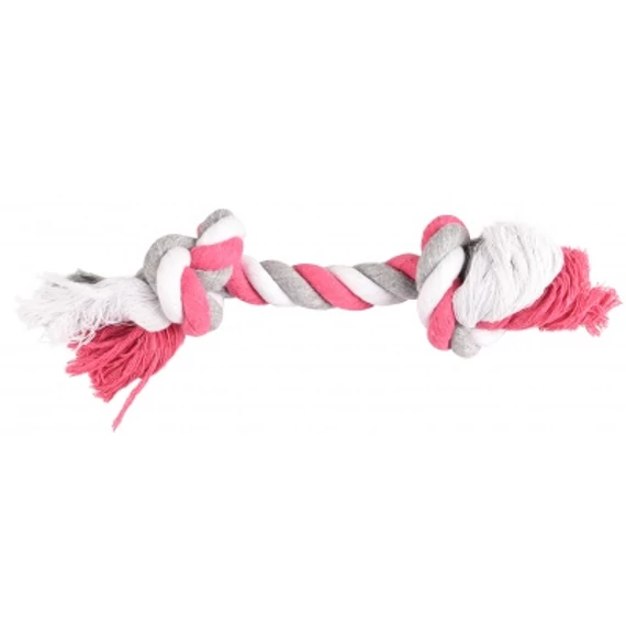 Flamingo Jim Playing Rope - rágókötél 2 csomóval, pink 1 db