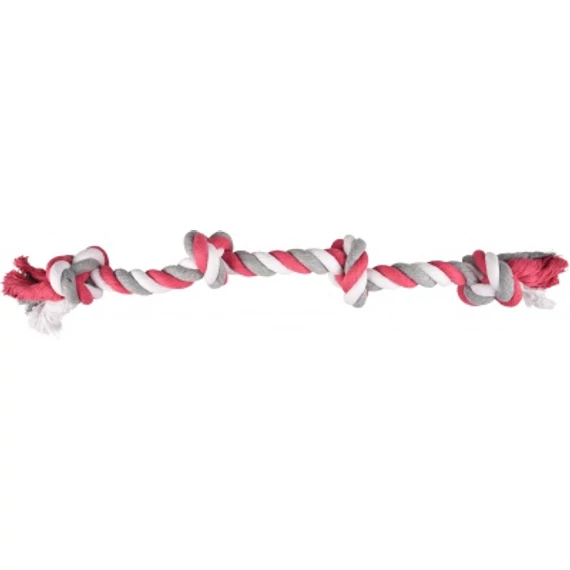 Flamingo Jim Playing Rope - rágókötél 4 csomóval 60 cm
