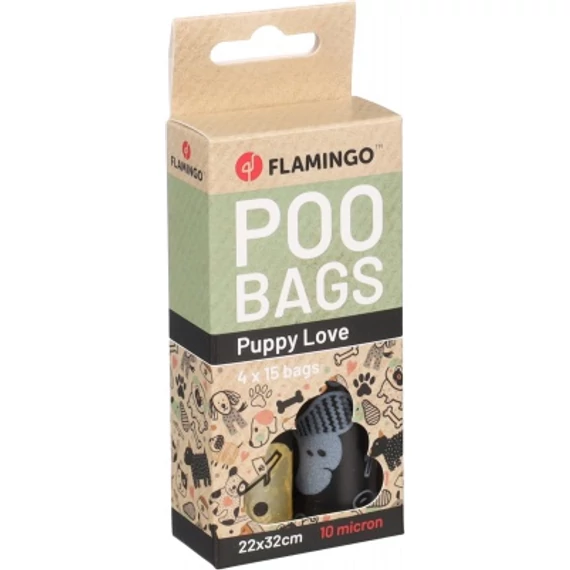 Flamingo kakizacsi Fula - kutyás mintával 4 db
