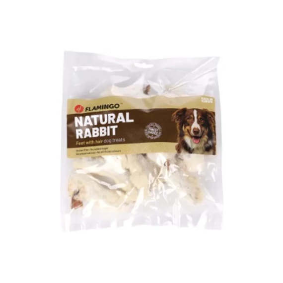 Flamingo Kutya Snack - szőrös nyúl láb 200 g