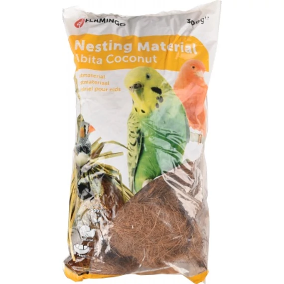 Flamingo madár fészekanyag kókuszrostból 300 g
