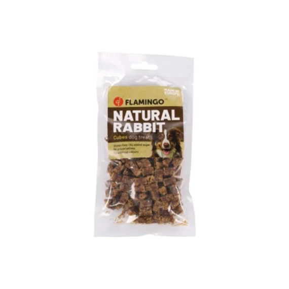 Flamingo Nature Snack - kockázott nyúl 80 g