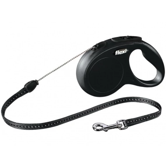 Flexi Classic S kötélpóráz különböző színben, 5 m Fekete - 5 m