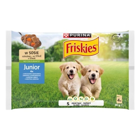 FRISKIES JUN KUTYA MULTI SZÓSZ V. 4x85G