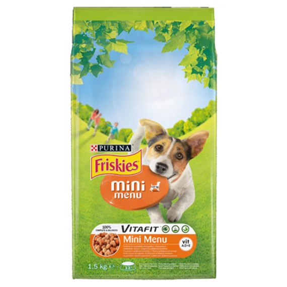 Friskies száraz kutyaeledel - Mini Menu csirkével és zöldségekkel 1.5 kg