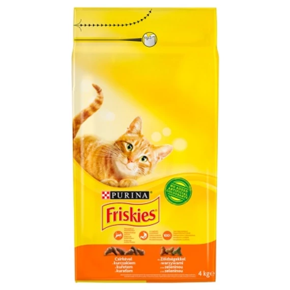 Friskies száraz macskaeledel - csirkével és hozzáadott zöldségekkel 4 kg