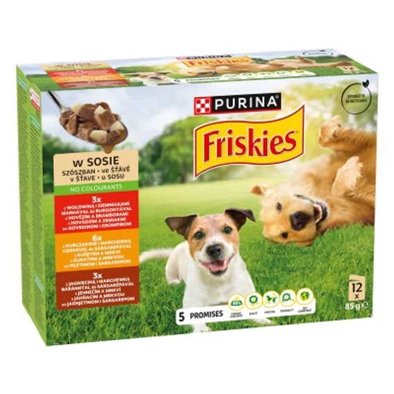 Friskies szószos válogatás nedves kutyaeledel