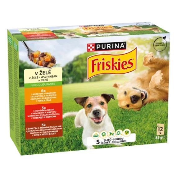 Friskies válogatás nedves kutyaeledel aszpikban