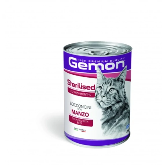 Gemon Cat Adult Steril macskakonzerv - marha 415 g