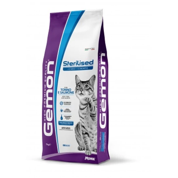 Gemon Cat Adult Steril - tonhal, lazac 7 kg