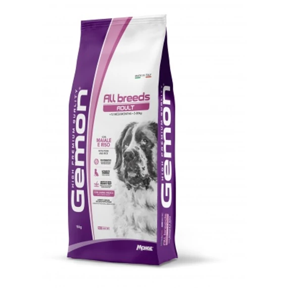 Gemon Dog Adult All Breed száraz kutyatáp - sertés, rizs 15 kg